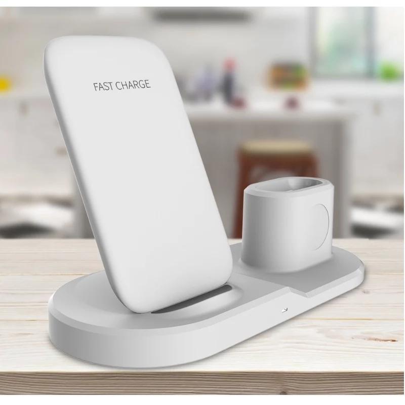 3 in 1 Chargeur Sans Fil Pour iphone / Samsung / série 1 2 3 4, i/ Airpods phone8 X XS Max XR 10 W